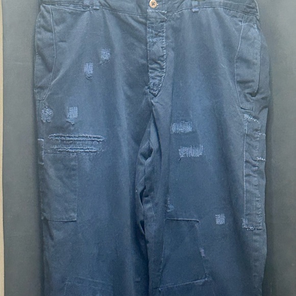 Polo Ralph Lauren 40x32 - Vintage Distressed Chino Pants/Workwear/Patchwork - Picture 12 of 15